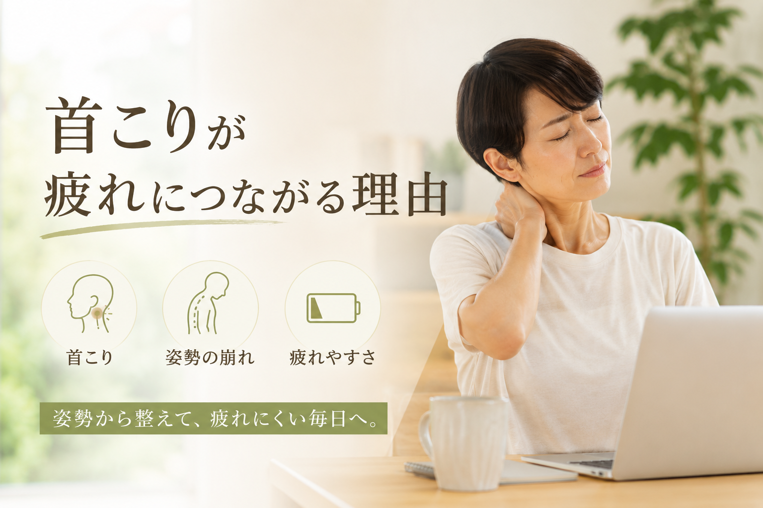 首こりが疲れにつながる理由