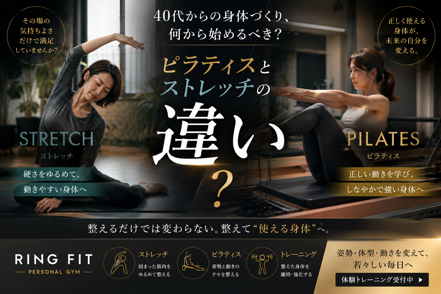 ピラティスとストレッチの違い